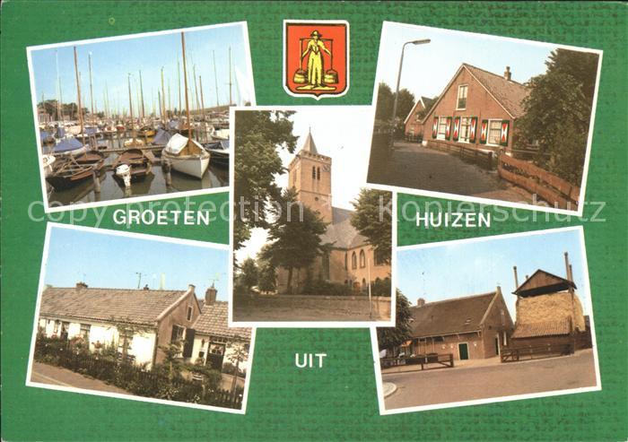 Huizen Bootshafen Kirche Dorfmotive