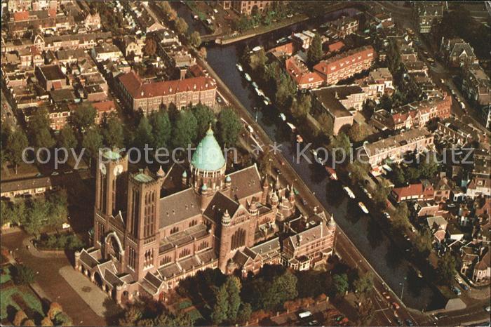 Haarlem Kathedrale Basiliek Sint Bavo Fliegeraufnahme