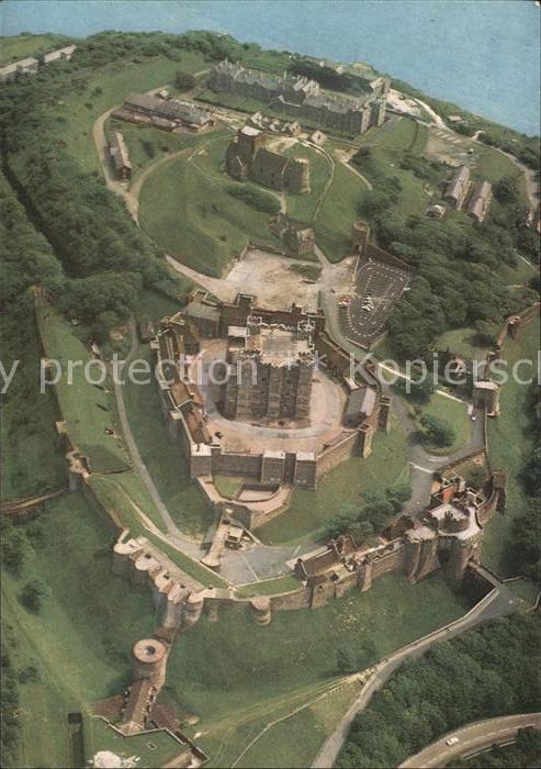 Dover Kent UK Dover Castle Kent Fliegeraufnahme