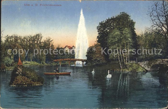 Ulm Donau Friedrichsausee Fontaene