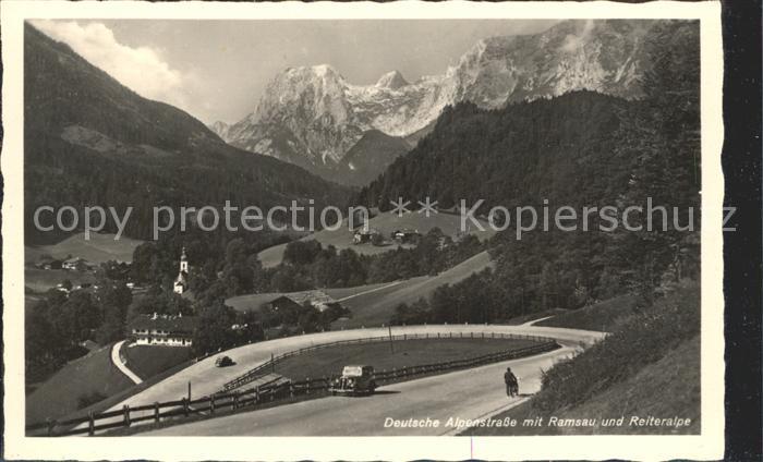 BERCHTESGADEN Bayern Dt Alpenstrasse mit Ramsau und Reiteralpe