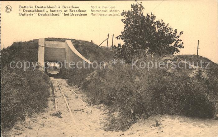 Breedene sur Mer Munitionsunterstand