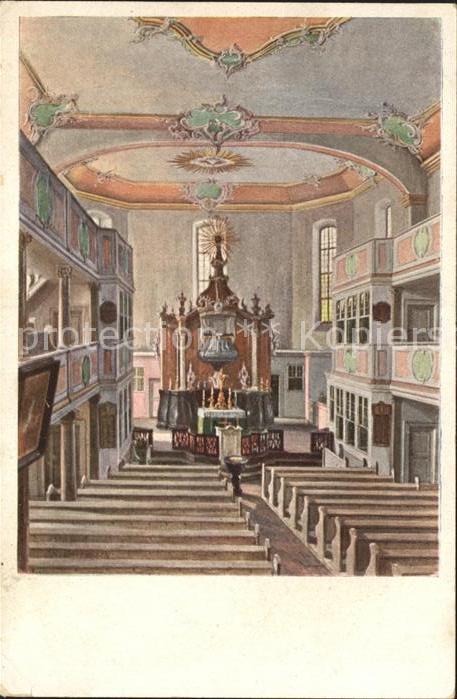 Lauterbach Hessen Inneres der Evangelischen Kirche