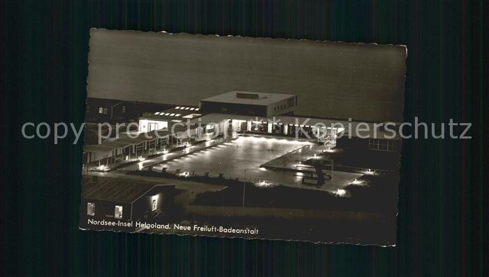 HELGOLAND Insel Schleswig-Holstein Neue Freiluft Badeanstalt