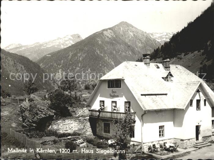Mallnitz Kaernten Haus Siegelbrunn