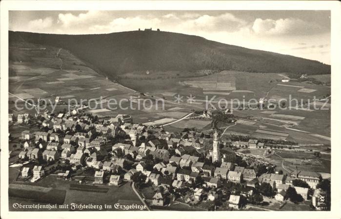 Oberwiesenthal Erzgebirge Fichtelberg Fliegeraufnahme