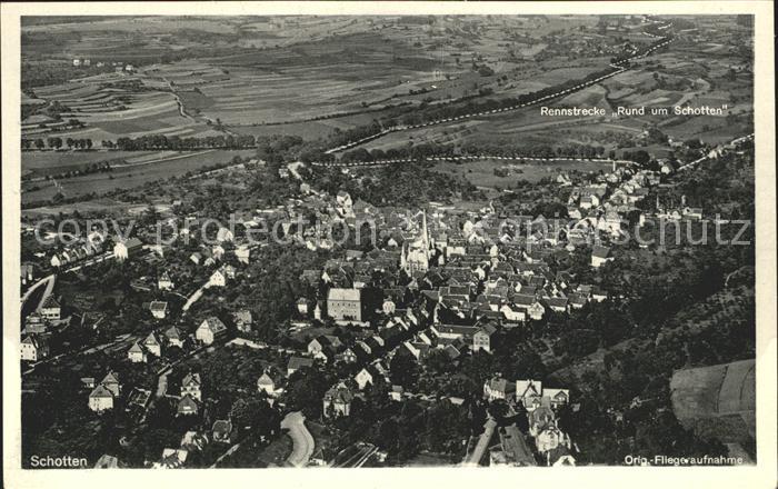 Schotten Hessen Fliegeraufnahme Rennstrecke um Schotten