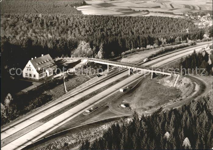 Bad Hersfeld Fliegeraufnahme Autobahnraststaette