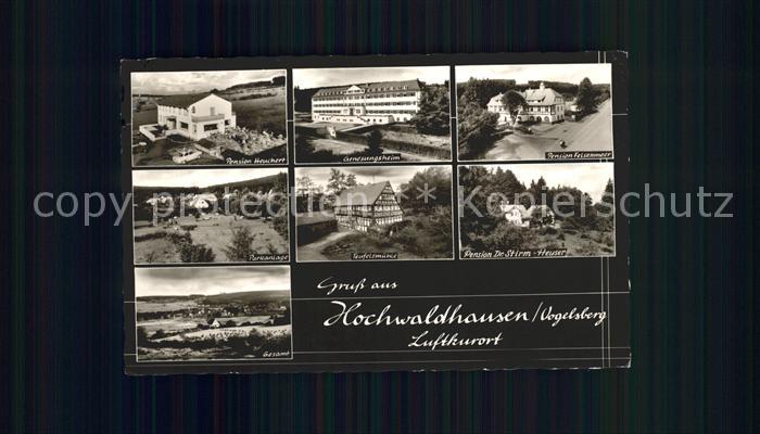 Hochwaldhausen Ilbeshausen Pension Heuchert Genesungsheim Felsenmeer Park Teufel