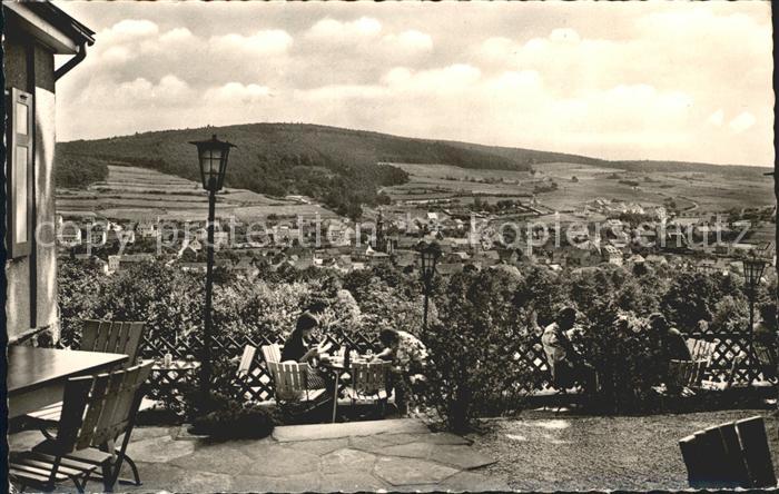 Bad Salzschlirf Waldgaststaette Marienlust Panorama