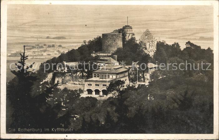 Kyffhaeuser Die Rothenburg Denkmal und Ruine NZ3
