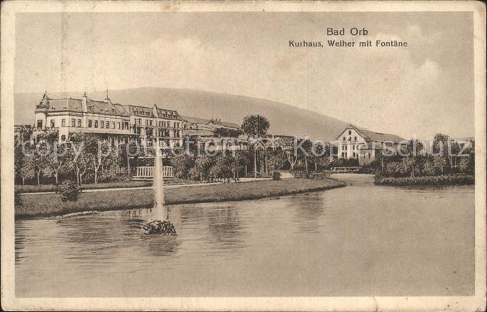 Bad Orb Kurhaus Weiher Fontaene