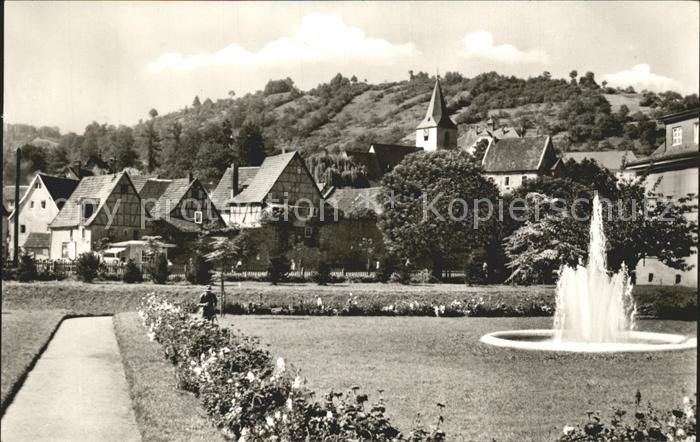 Bad Orb Kurpark mit Molkenberg Fontaene