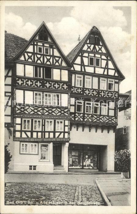 Bad Orb Alte Haeuser in der Hauptstrasse
