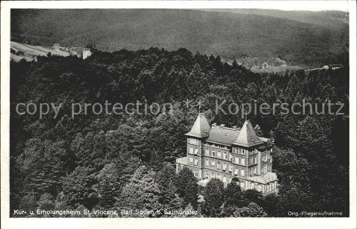 Bad Soden-Salmuenster Kur und Erholungsheim St Vinzenz Fliegeraufnahme
