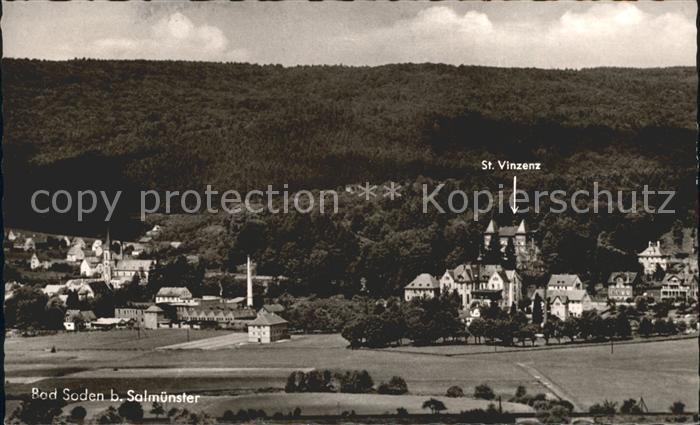 Bad Soden-Salmuenster Ortsansicht mit Kurhaus St Vinzenz
