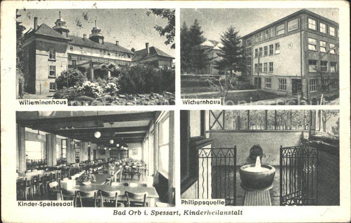 Bad Orb Willeminenhaus Wichernhaus Kinder Speisesaal Philippsquelle