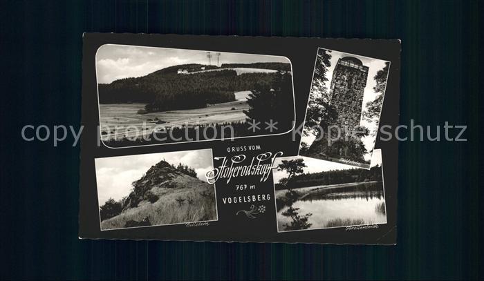 Vogelsberg Hessen Hoherodskopf Taufstein Billstein Forellenteich