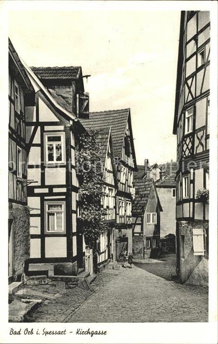 Bad Orb Kirchgasse Fachwerkhaeuser