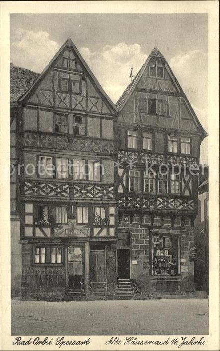 Bad Orb Alte Haeuser 16. Jhdt.