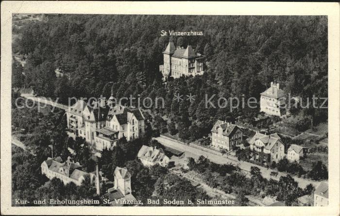 Bad Soden-Salmuenster Kurheim Erholungsheim St Vinzenz Fliegeraufnahme