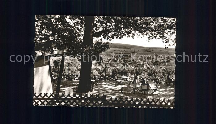 Bad Salzschlirf Waldgaststaette Marienlust Terrasse