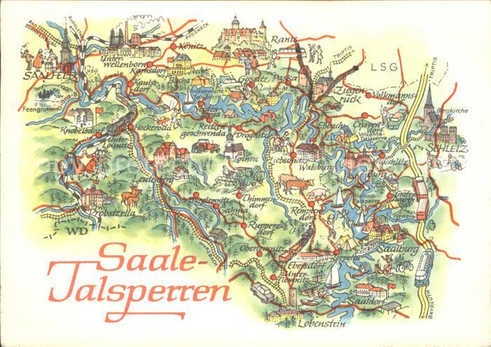 Saalburg Saale Landkarte Saale Talsperren