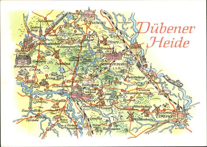 Bad Dueben Landkarte Duebener Heide Sehenswuerdigkeiten