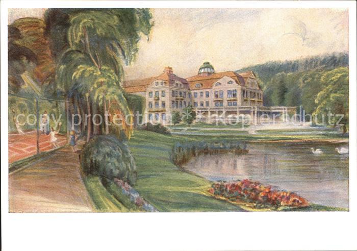 Bad Salzschlirf Hotel Badehof Kuenstlerkarte