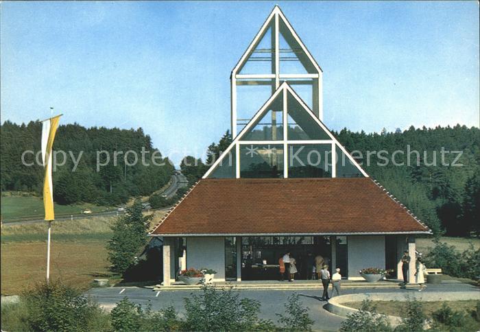 Adelsried Autobahnkirche Maria Schutz der Reisenden Autobahn Muenchen Stuttgart