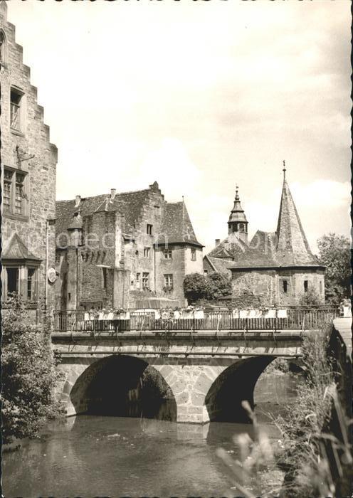 Buedingen Hessen Partie am Muehlentor Bruecke