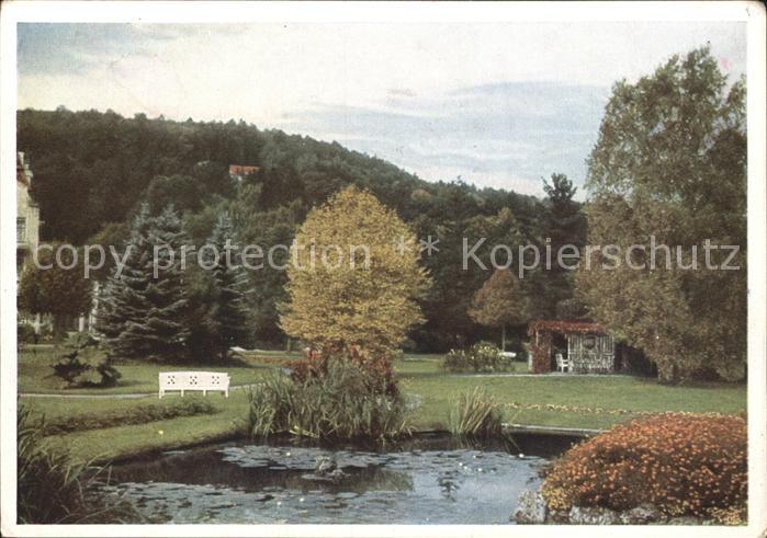 Bad Salzschlirf Goldfischteich im Kurpark Naturfarben Karte