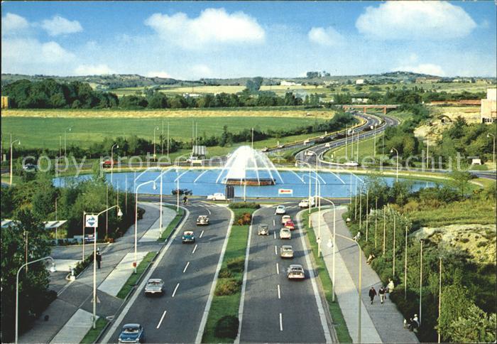 Aachen Autobahn Verteilerring Springbrunnen