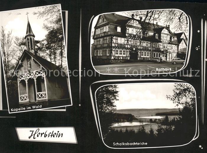 Herbstein Kapelle im Wald Rathaus Schalkbachteiche