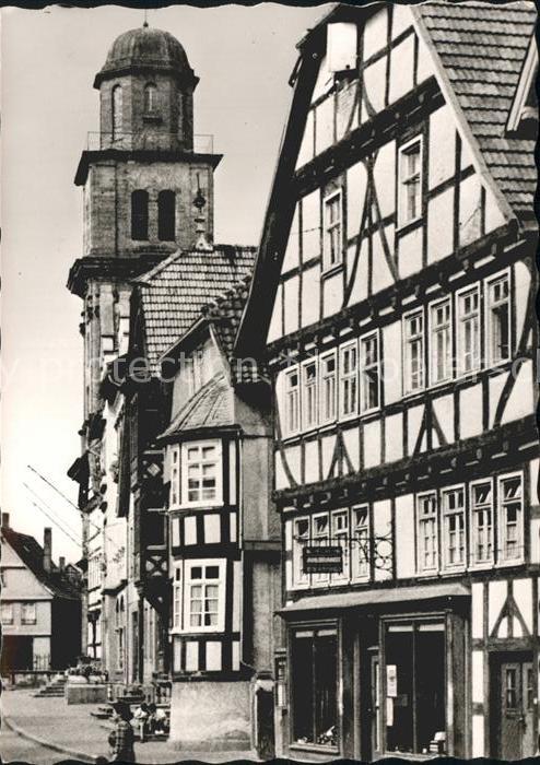 Lauterbach Hessen Am Marktplatz Turm Fachwerkhaus