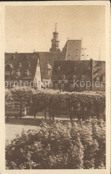 Hanau Main Marktplatz mit Blick auf Wallonische Kirche