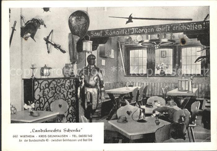 Wirtheim Landsknechts Schenke Ritterruestung Waffen