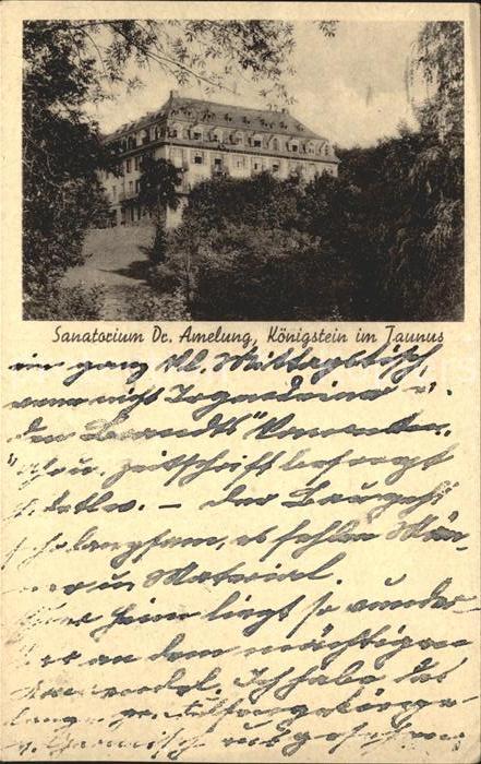 Koenigstein Taunus Sanatorium Dr Amelung