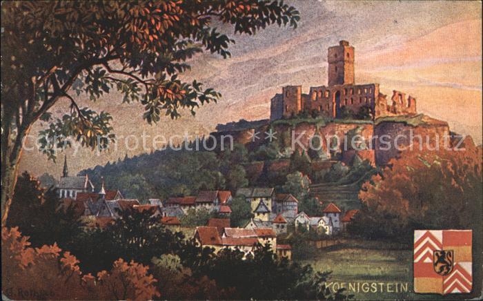 Koenigstein Taunus Burg Kuningstein