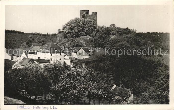 Reifenberg Taunus Blick zur Burg Ruine
