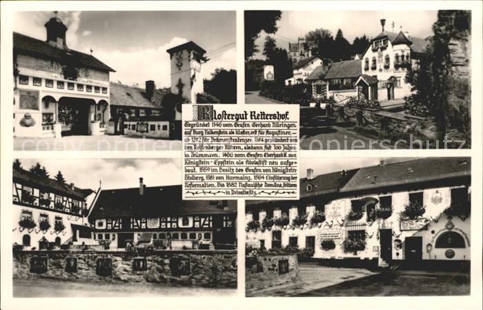 Koenigstein Taunus Klostergut Rettershof Reitschule Geschichte