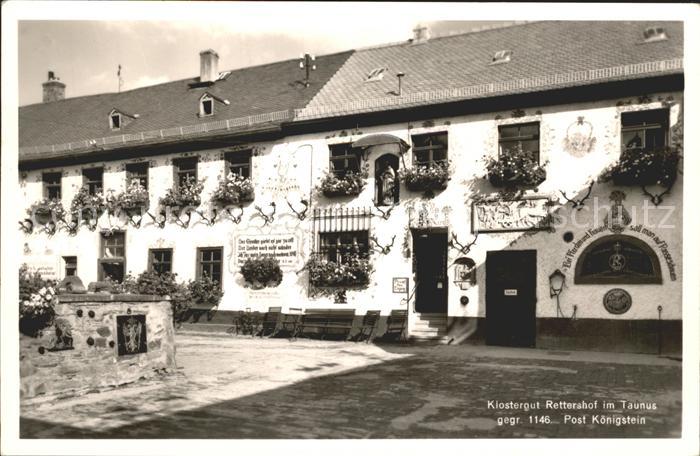 Koenigstein Taunus Klostergut Rettershof Reitschule gegr. 12. Jhdt.