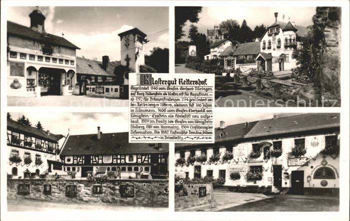 Koenigstein Taunus Klostergut Rettershof Reitschule Geschichte