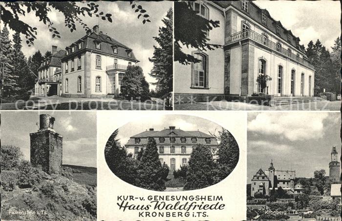 Kronberg Taunus Kurheim Genesungsheim Haus Waldfriede Burgruine Falkenstein