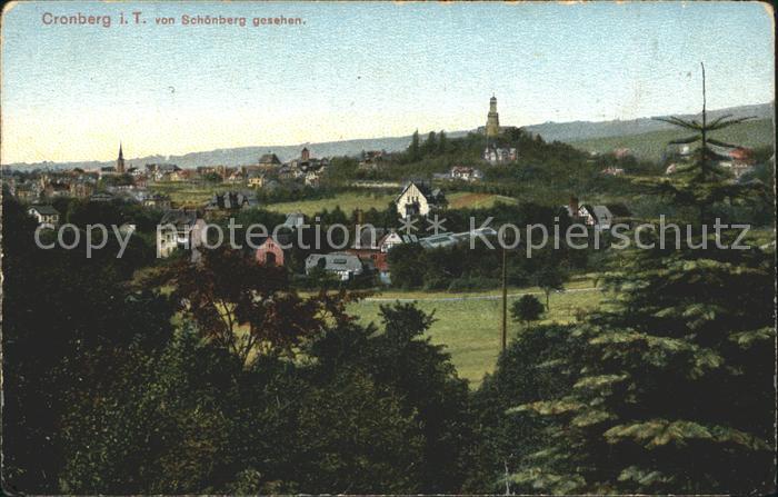 Kronberg Taunus von Schoenberg gesehen