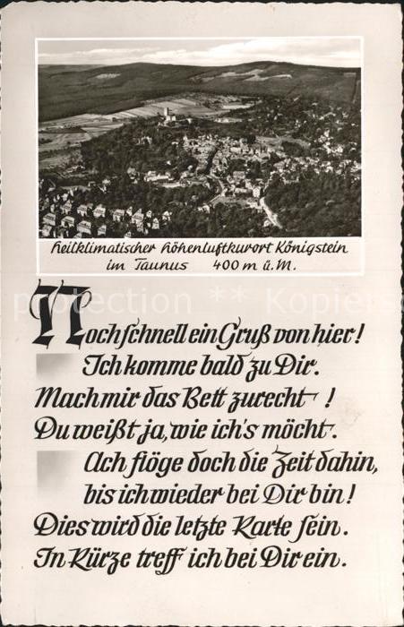 Koenigstein Taunus Panorama Hoehenluftkurort Gedicht