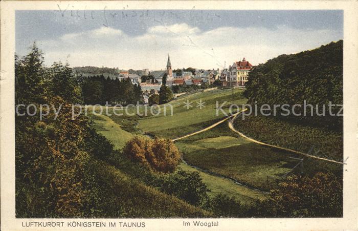 Koenigstein Taunus Panorama Woogtal Luftkurort