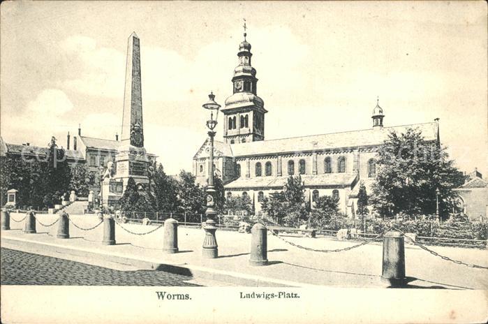 Worms Rhein Ludwigs Platz Kirche