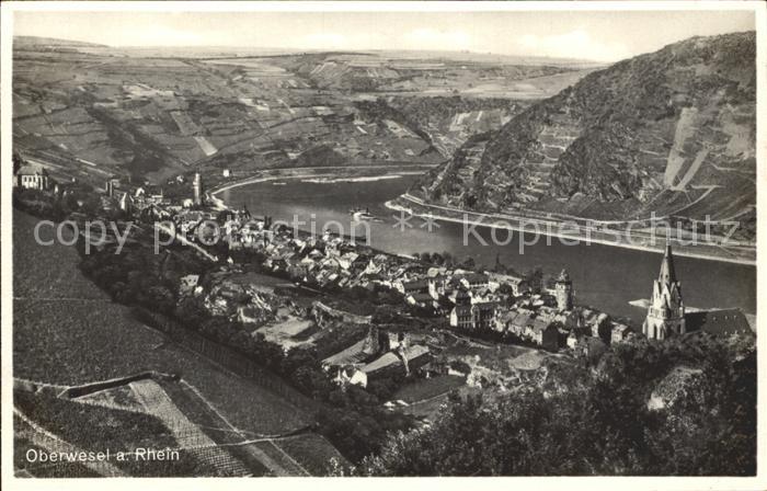 Oberwesel Rhein Ortsblick