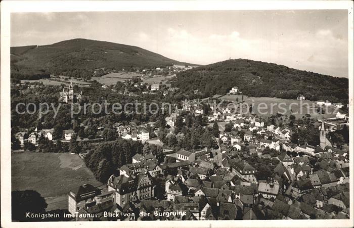 Koenigstein Taunus Blick von der Burgruine